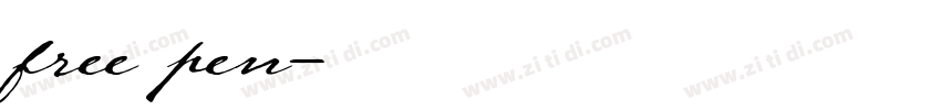 free pen字体转换